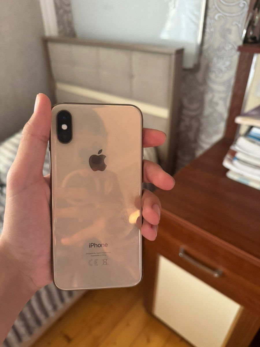 Apple iPhone XS Gold 256GB/4GB — Smartfonlar, Şəmkir (2)