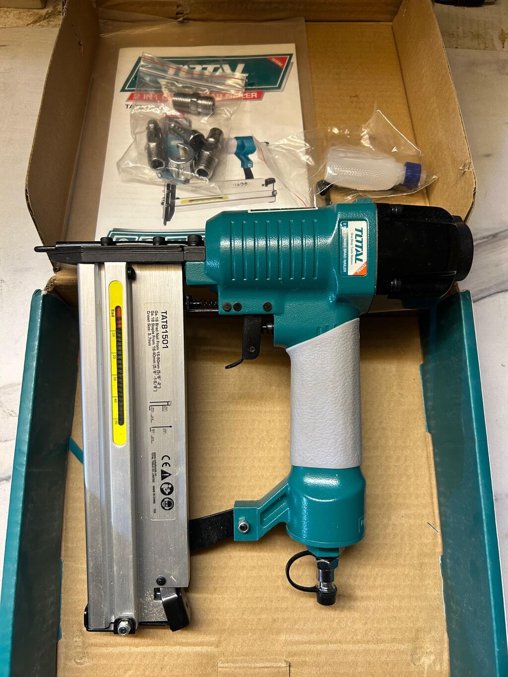 Total GA18 2-in-1 Combo Brad Nailer – pnevmatik dırnaq/stapleləyən — İnşaat staplerləri və neylerlər, Bakı (3)