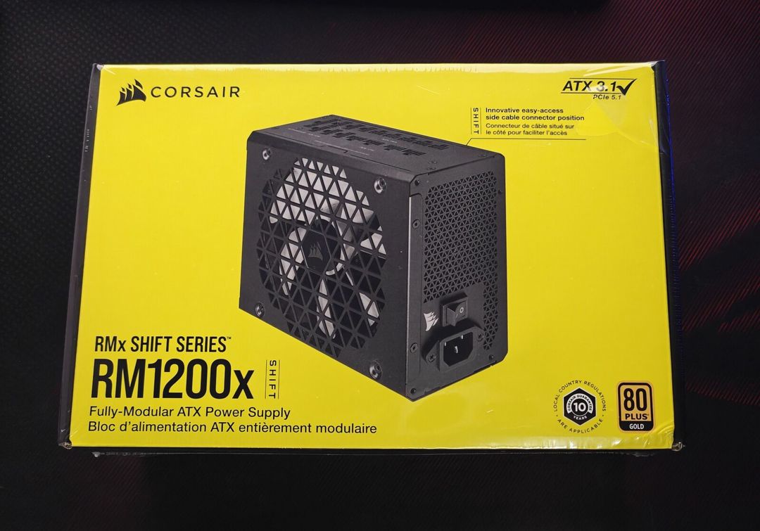Corsair RM1200X Shift Series ATX 3.1 1200W 80+ Gold — Kompüterlər və noutbuklar, Bakı (2)