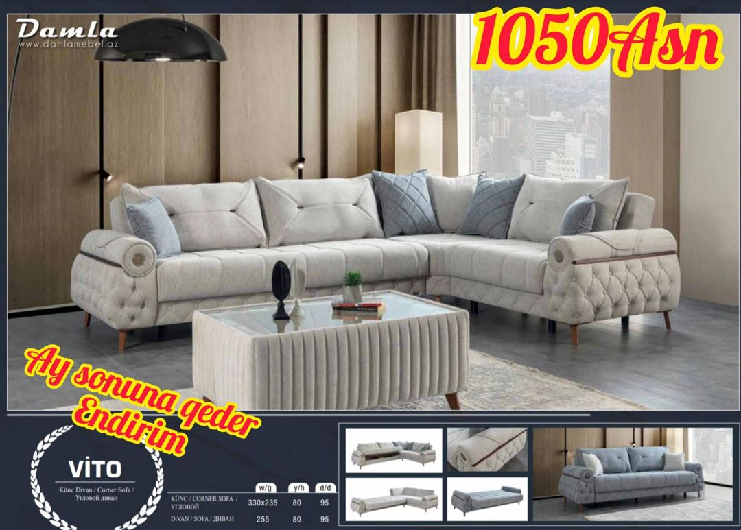 Künc divanı — Mebel, Bakı (10)