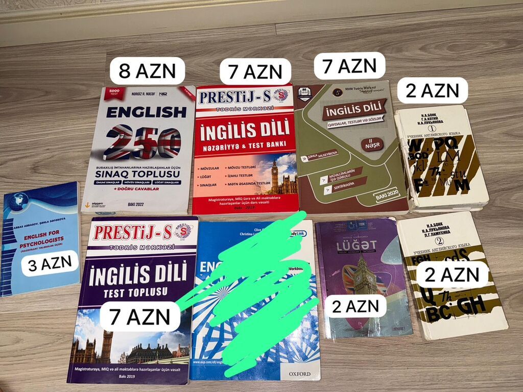 Dərs və hazırlıq üçün müxtəlif fənlər üzrə kitablar toplusu satılır — Kitablar, Bakı (4)