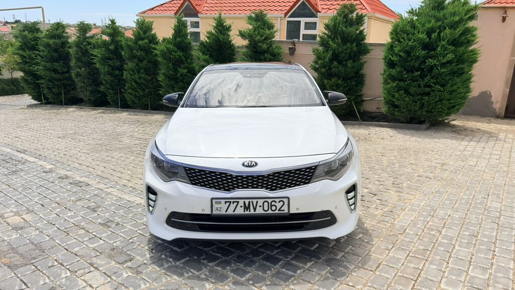 Kia Optima sedan – ağ rəng, geniş və rahat salon. Avadanlıq və — Avtomobillər, Digah (8)