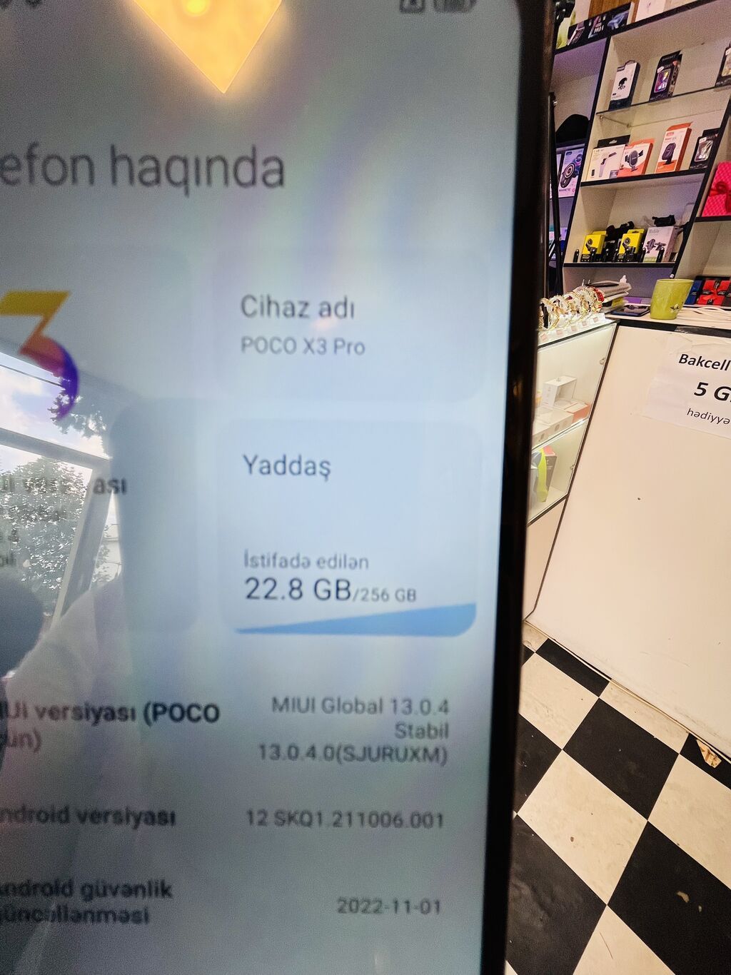Poco X3 Pro, 256 GB, rəng - Boz, Zəmanət, Sensor, Barmaq izi — Xiaomi, Gəncə (3)