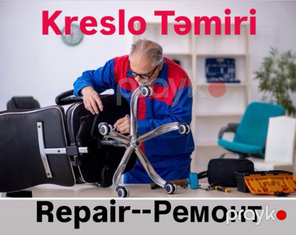 Kreslo təmiri — Mobilyaların montajı, təmiri və restavrasyonu, Bakı (3)