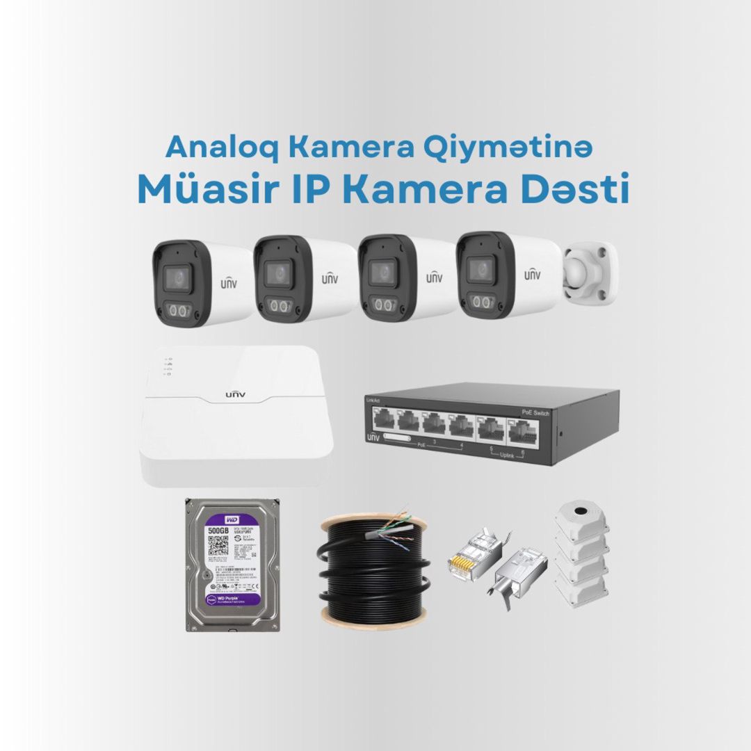 IP kamera dəsti — Ağıllı ev və təhlükəsizlik, Bakı