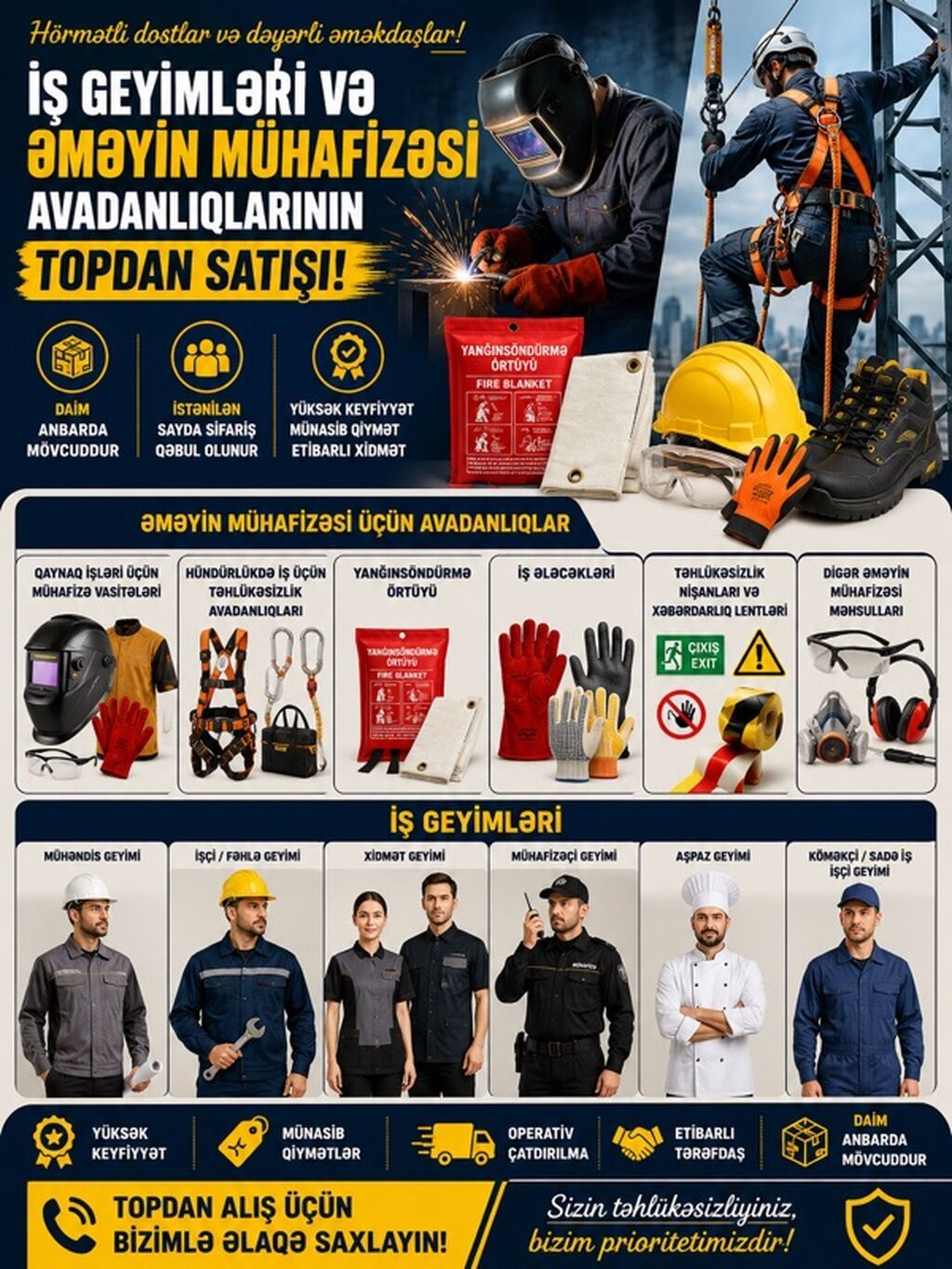 Məhsul: İşçi Gödəkcəsi – Safetex Workwear & Safety Xüsusiyyətlər — Kurtkalar, Bakı (7)