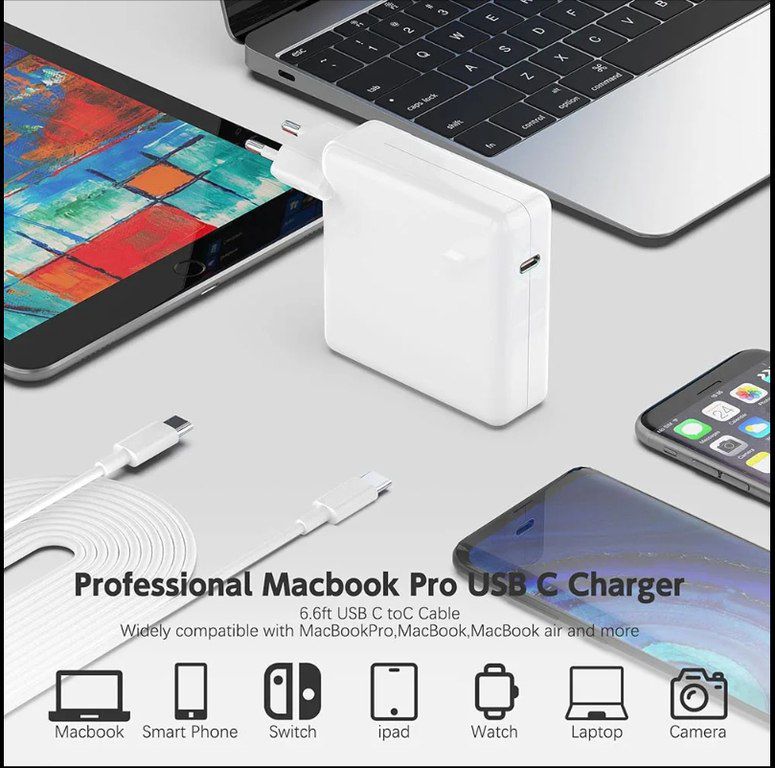 Typec adapter "MacBook 61/87/96/118 watt" — Periferik cihazlar, Bakı (3)