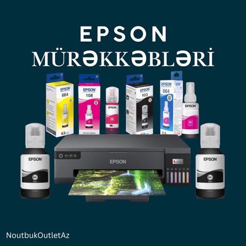 "Epson" printer boyaları kartric — Bakı