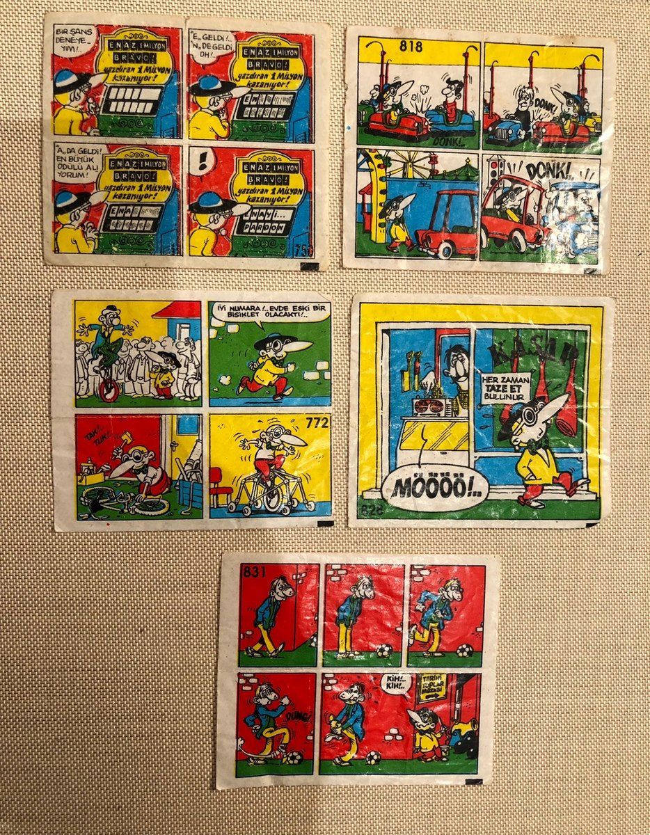 1987-1990 saqqız kağızları — Kolleksiyalar, Bakı (2)