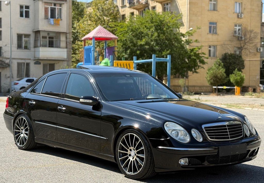 Mercedes E 320, 3.2 L, 2003 il, 346 000 km — Avtomobillər, Bakı (5)