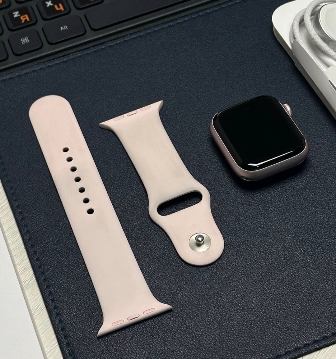 Apple Watch Series 9 Aluminum Pink 45mm — Ağıllı saatlar və biləkliklər, Bakı (2)