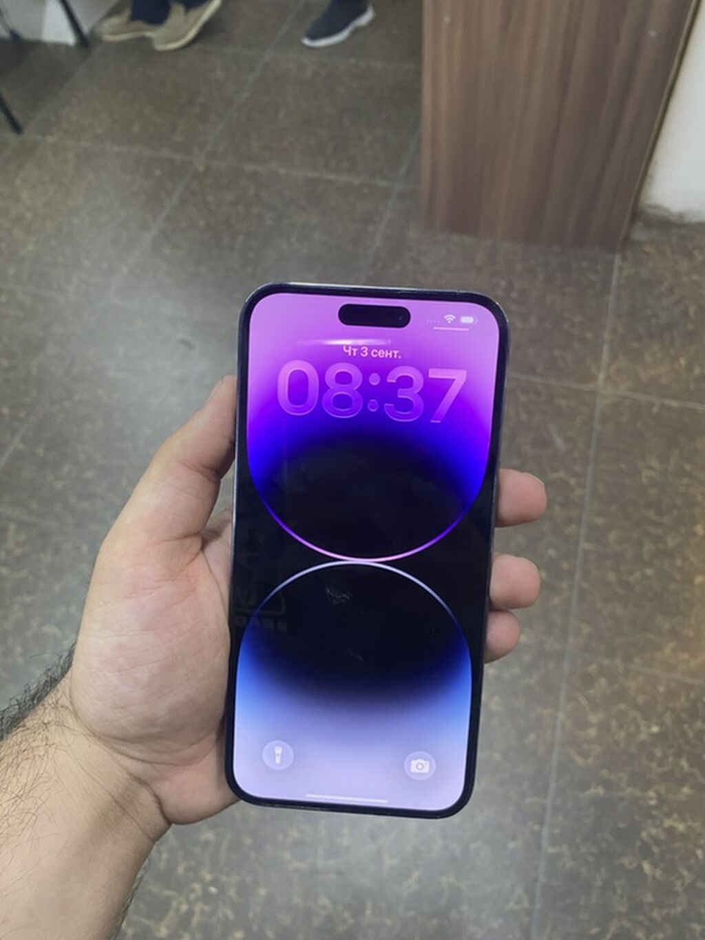 IPhone 14 Pro Max, 128 GB, Deep Purple, Zəmanət, Barmaq izi, Simsiz şarj — Apple iPhone, Digah (4)