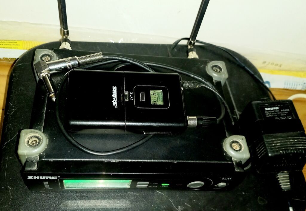 Shure SLX4 + SLX1 simsiz mikrofon sistemi - Brend/model: Shure SLX4 — Mikrafonlar, İmişli (2)