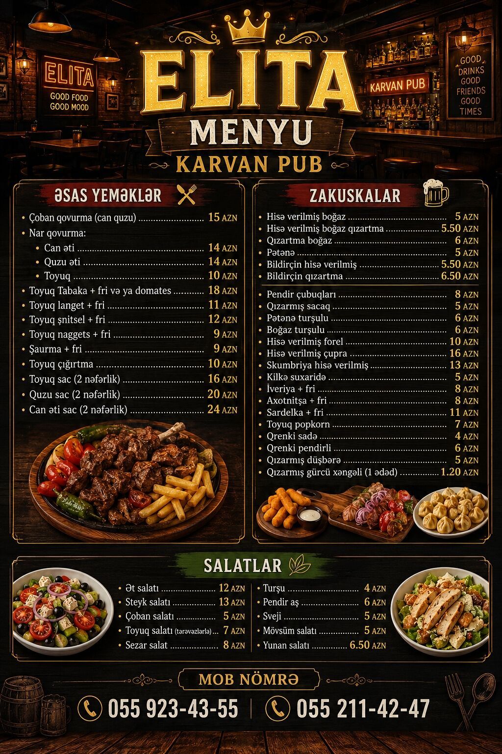 Ofisiant tələb olunur, Restoran, İstənilən yaş, Təcrübəsiz — Restoranlar, Turizm, Bakı (3)