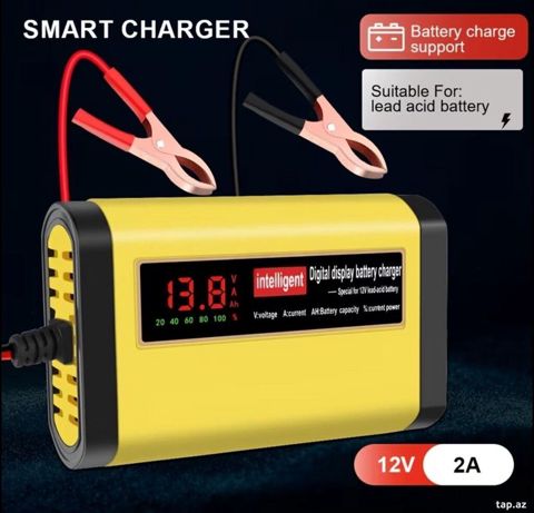 12V akkumulyator üçün rəqəmsal avtomatik şarj cihazı Bütün — Bakı