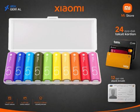 Xiaomi Rainbow Batteries AA (10 ədəd) — Bakı