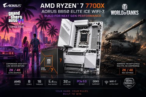 AMD Ryzen 7 7700X + aorus B850 Elite ıce WIFI-7 — Bakı
