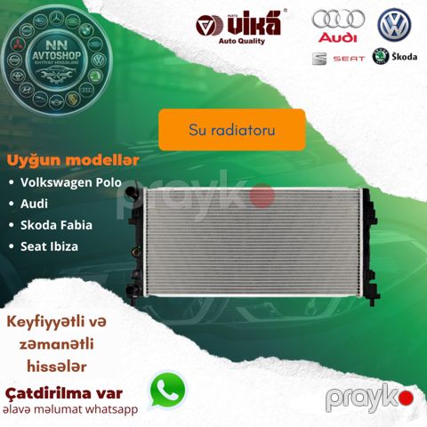 Skoda Fabia, Seat ibiza, Volkswagen Polo 1.4 su radiatoru