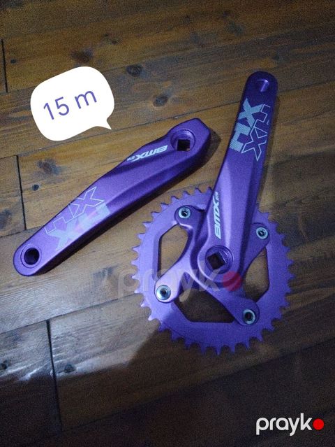 Velosiped hissələri və aksesuarları - BMX krank dəsti: bənövşəyi — Bakı