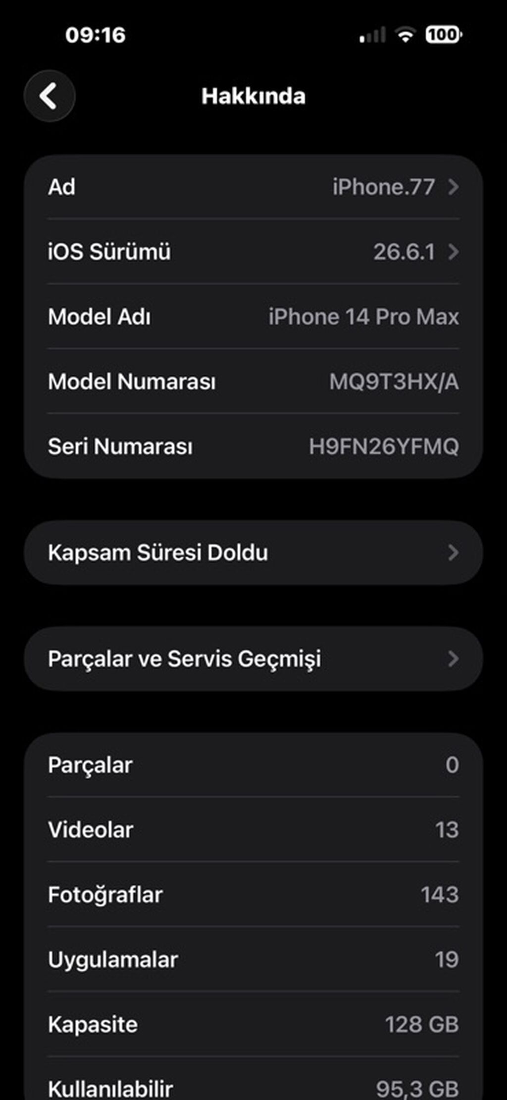 IPhone 14 Pro Max, 128 GB, Deep Purple, Zəmanət, Simsiz şarj, Face ID — Apple iPhone, Bakı (6)
