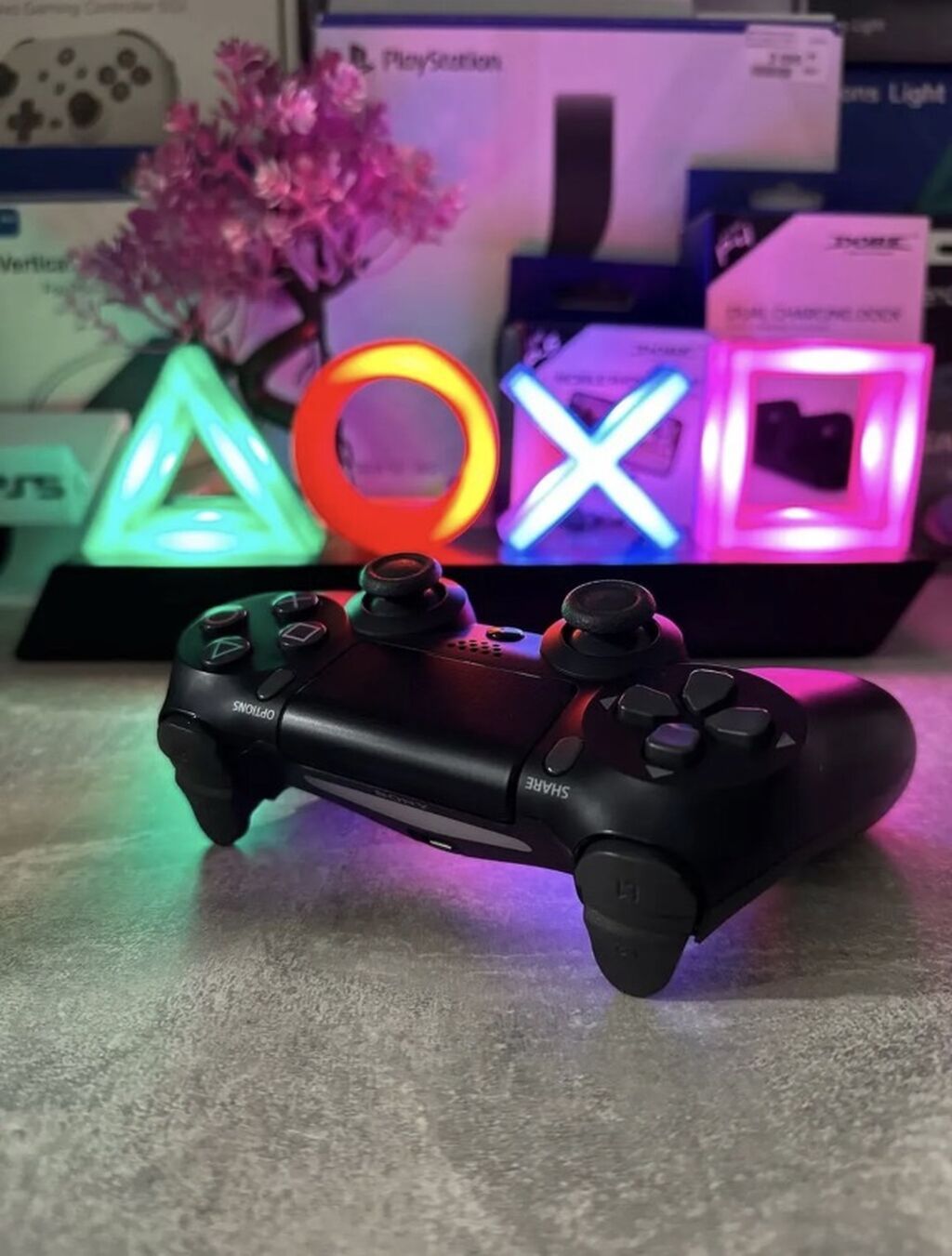 PlayStation DualShock 4 simsiz oyun pulti – orijinal dizayn, qara rəng — Aksesuarlar, Bakı (3)