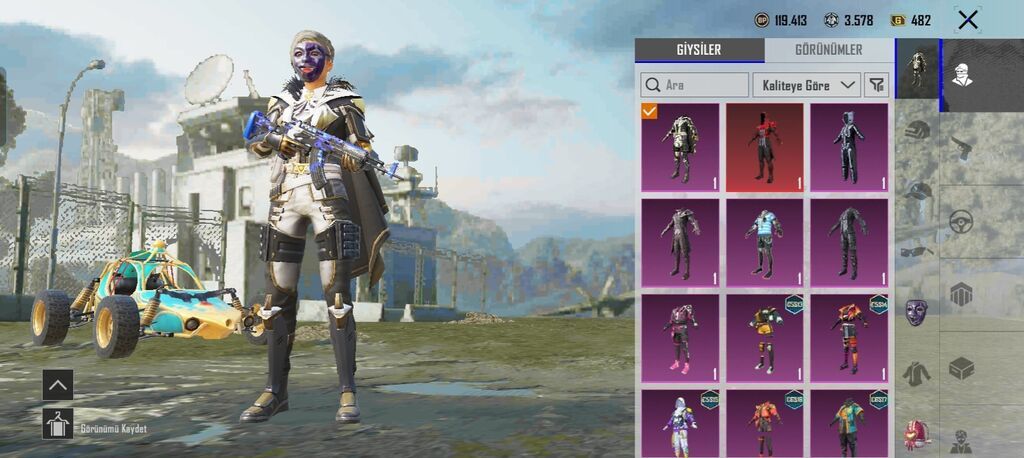 Pubg Mobile oyun hesabı – UID: 519750159439 Xüsusiyyətlər: - Səviyyə — Aksesuarlar, Digah (3)