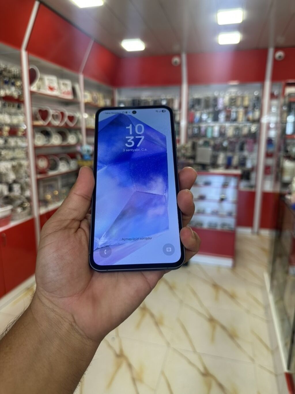 Samsung Galaxy A34 5G, 128 GB, rəng - Mavi, Barmaq izi — Samsung, Digah (2)