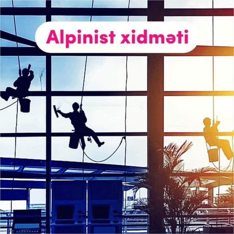 Şüşələrin yuyulması və alpinist xidməti — Təmizlik, Bakı (2)