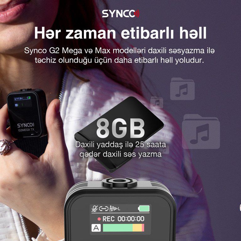 Kamera və fotoaparat üçün yaxa mikrofonları — Səs texnikası, Bakı (11)