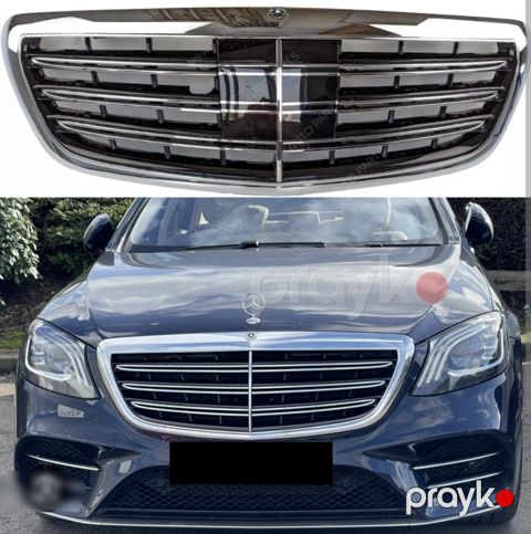 Mercedes W222 radiator barmaqlığı gecə görünüşlü