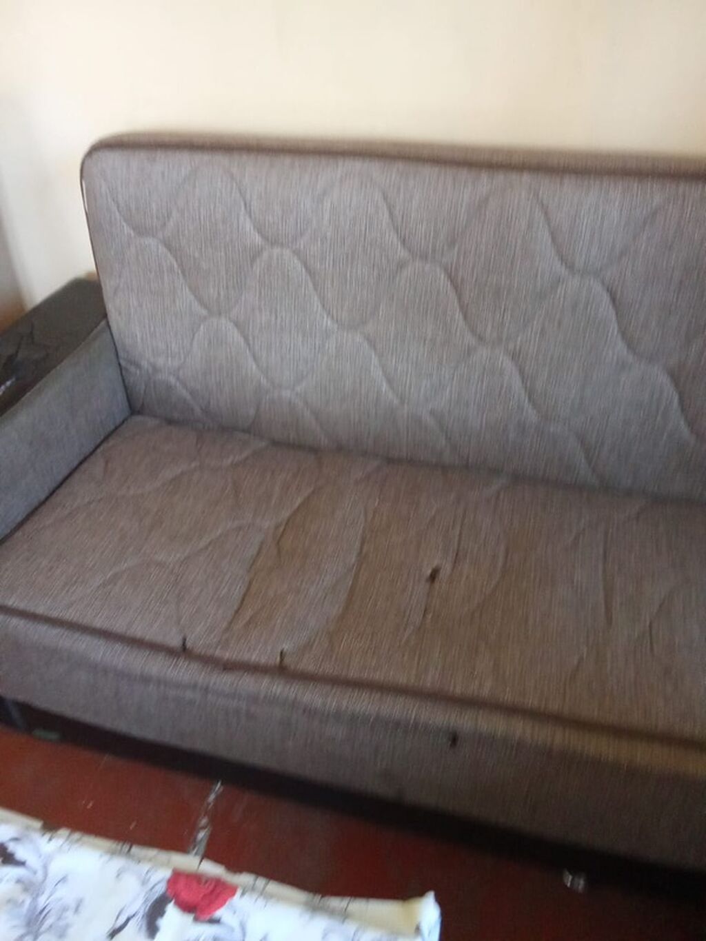 Oturacaq dəsti – 1 divan + 2 kreslo - Dizayn: Müasir xəttlər, parça — Divanlər, Masazır (7)