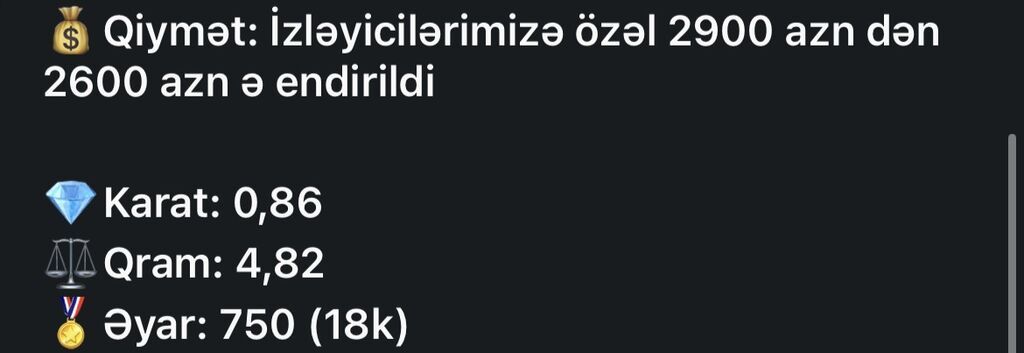 Dəstə daxildir: Sırğa, Ağ qızıl, 750 Əyar, 4 g — Təklifler, Ağdaş (3)