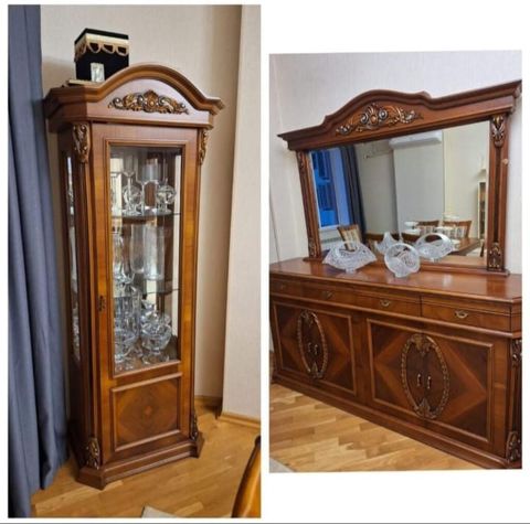 Klassik üslubda Kamod ve vitrin satilir ela veziyyetdedi 2si birlikde — Bakı