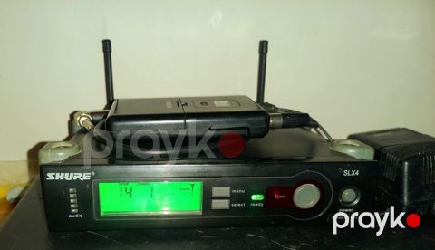 Shure SLX4 + SLX1 simsiz mikrofon sistemi - Brend/model: Shure SLX4 — İmişli