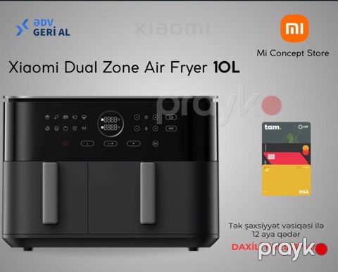 Fritür "Xiaomi Dual Zone Air Fryer 10L"