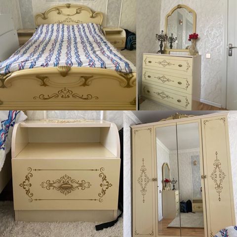Yataq dəsti satılır 350₼. Matrası var.Ünvan Badamdar. 6535. Fatimə99 E — Bakı
