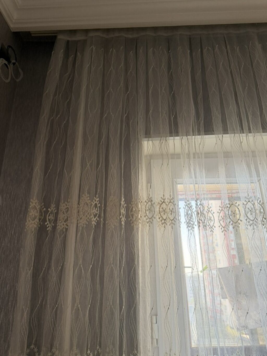 Tül pərdə dəsti - Material: yüngül, şəffaf tül (nəfəs alan, işığı — Pərdələr, kornişlər, jalüzilər, Bakı (3)