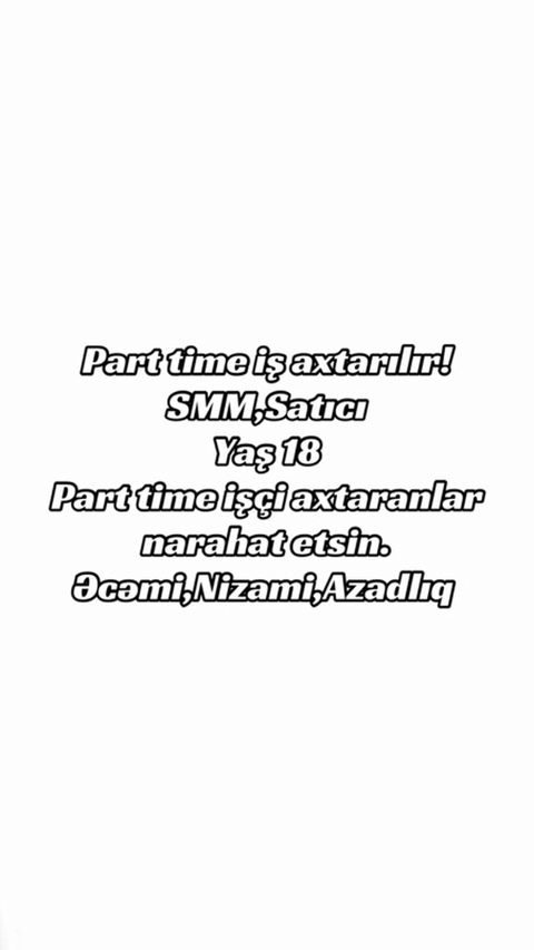 SMM menecer tələb olunur, 18-29 yaş, 1 ildən az təcrübə