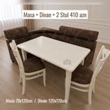 Türkiyye istehsali. Metbex masa desti Masa 2 oturacaq+divan Masa — afa.mebel