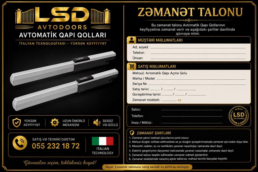 Avtomatik darvaza qolları — Təmir və inşaat, Bakı (2)