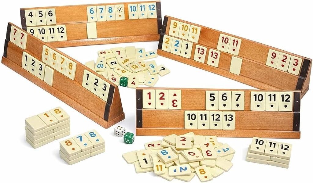 Okey/Rummikub stolüstü oyun dəsti - Klassik rəqəm daşları ilə — Stolüstü və kart oyunları, Qobu (2)