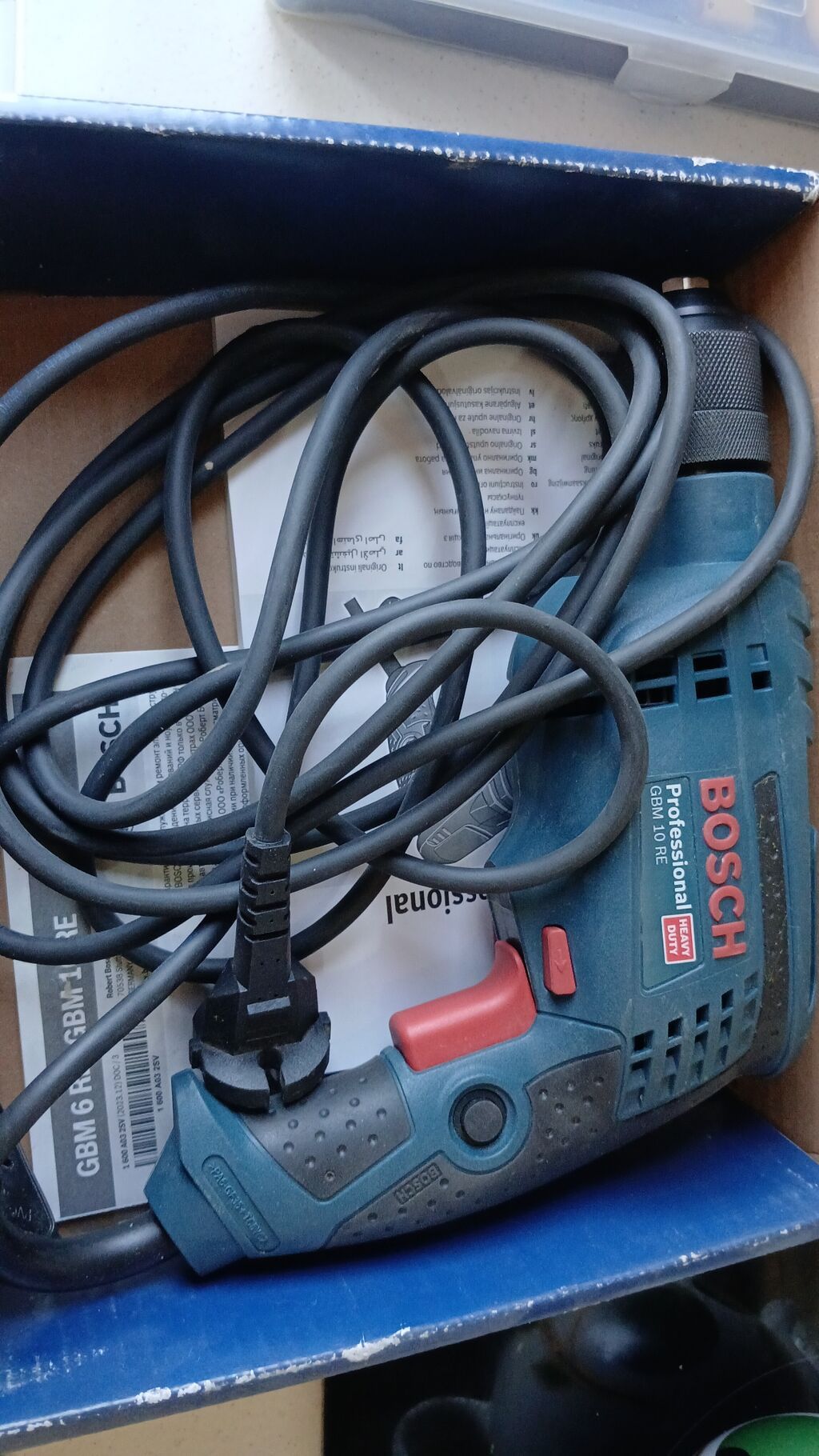 Bosch Professional GBM 10 RE döner matkap - Model: GBM 10 RE (Heavy — Drels, vintovkular və qaitkçekicilər, Bakı (2)
