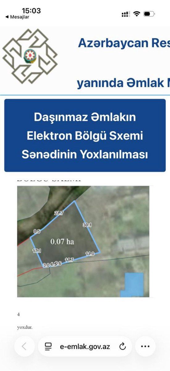 3 sot torpaq sahəsi, Nohurqışlaq k — Torpaq, Qəbələ (8)