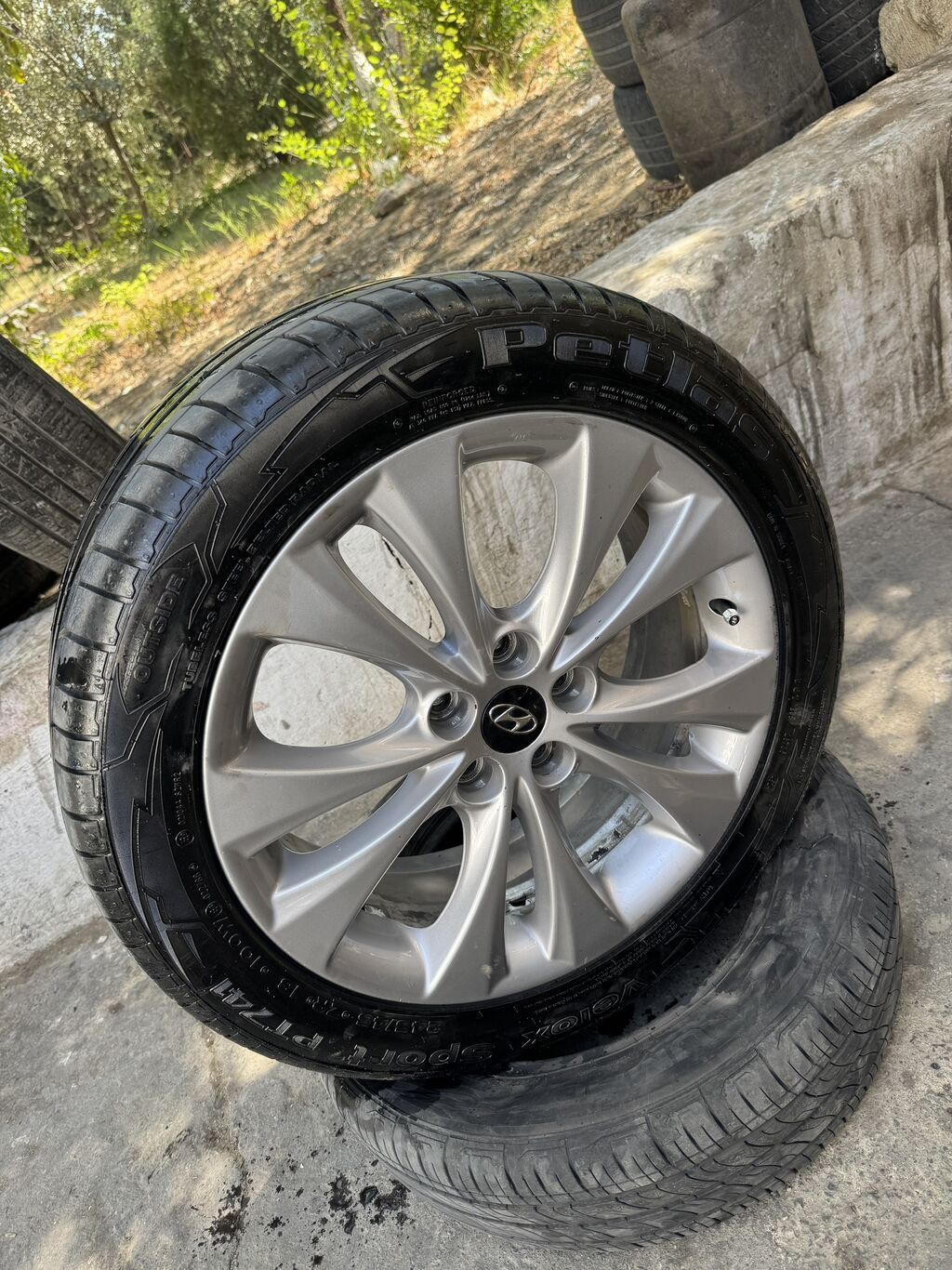 Hyundai Grandeur/Azera üçün orijinal R18 disk və təkər dəsti — Diskləri, Bakı (8)