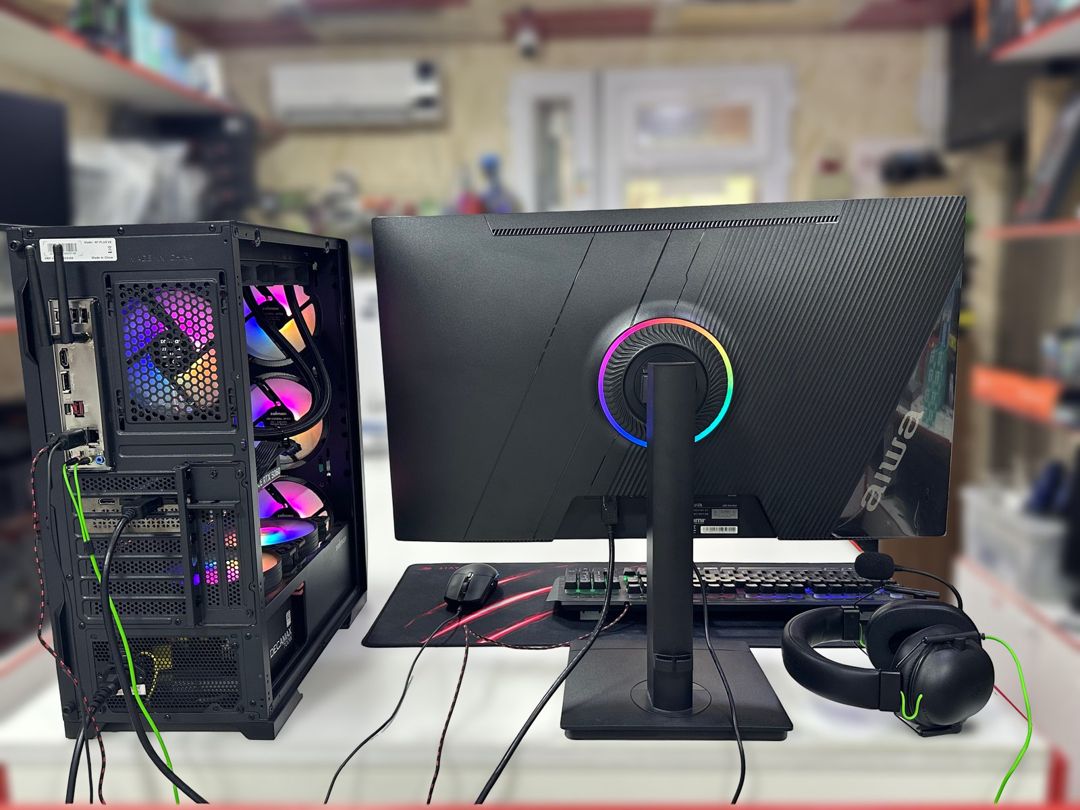 Gaming PC i7-12700KF RTX 5060 8GB 16GB DDR5 1TB NVMe 27" 180Hz — Masaüstü kompüterlər, Bakı (5)