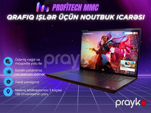 Qrafik işlər üçün noutbuk icarəsi — Bakı
