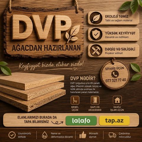 Ağac liflərindən yüksək təzyiq və istilik altında sıxılaraq — Qobu