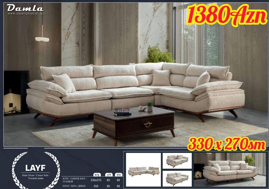 Künc divanı — Mebel, Bakı (12)