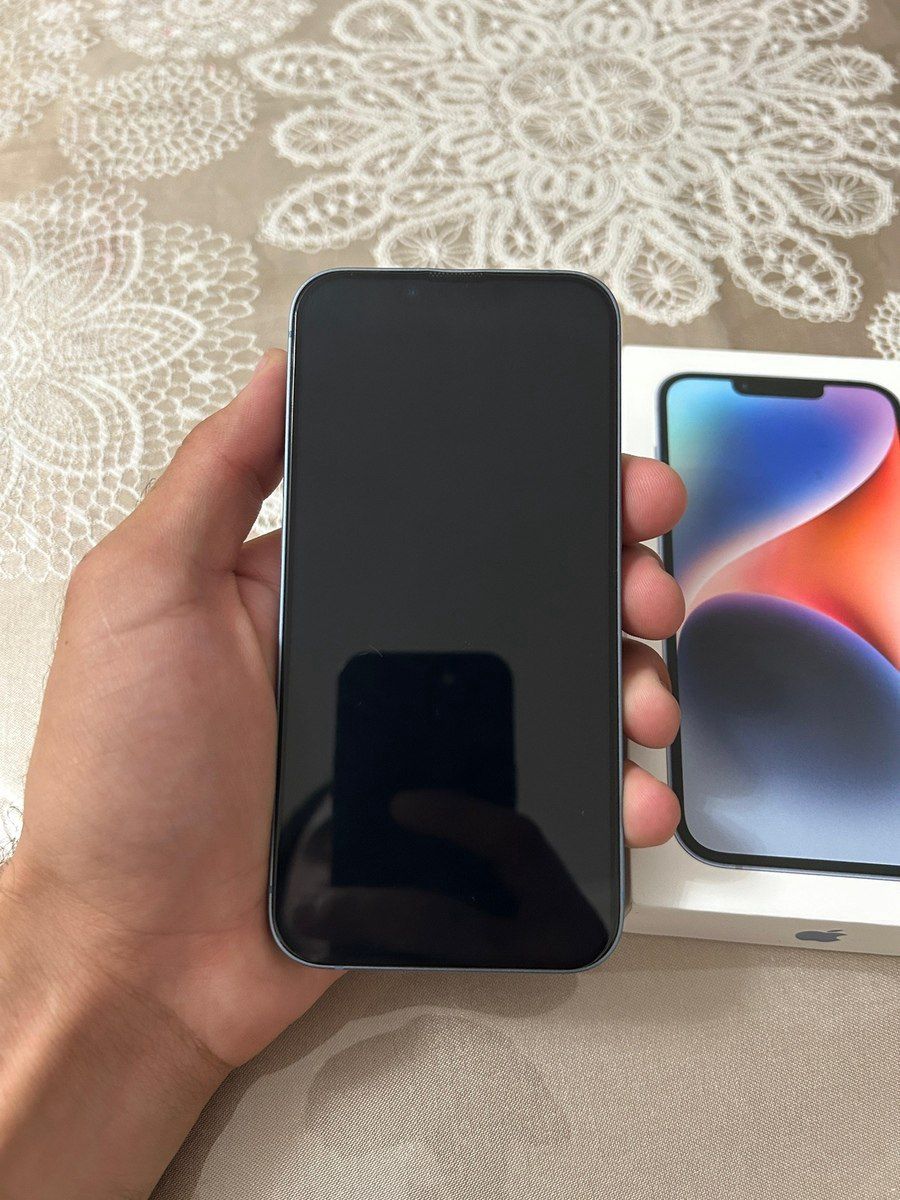 Apple iPhone 14 Blue 128GB/6GB — Smartfonlar, Qəbələ