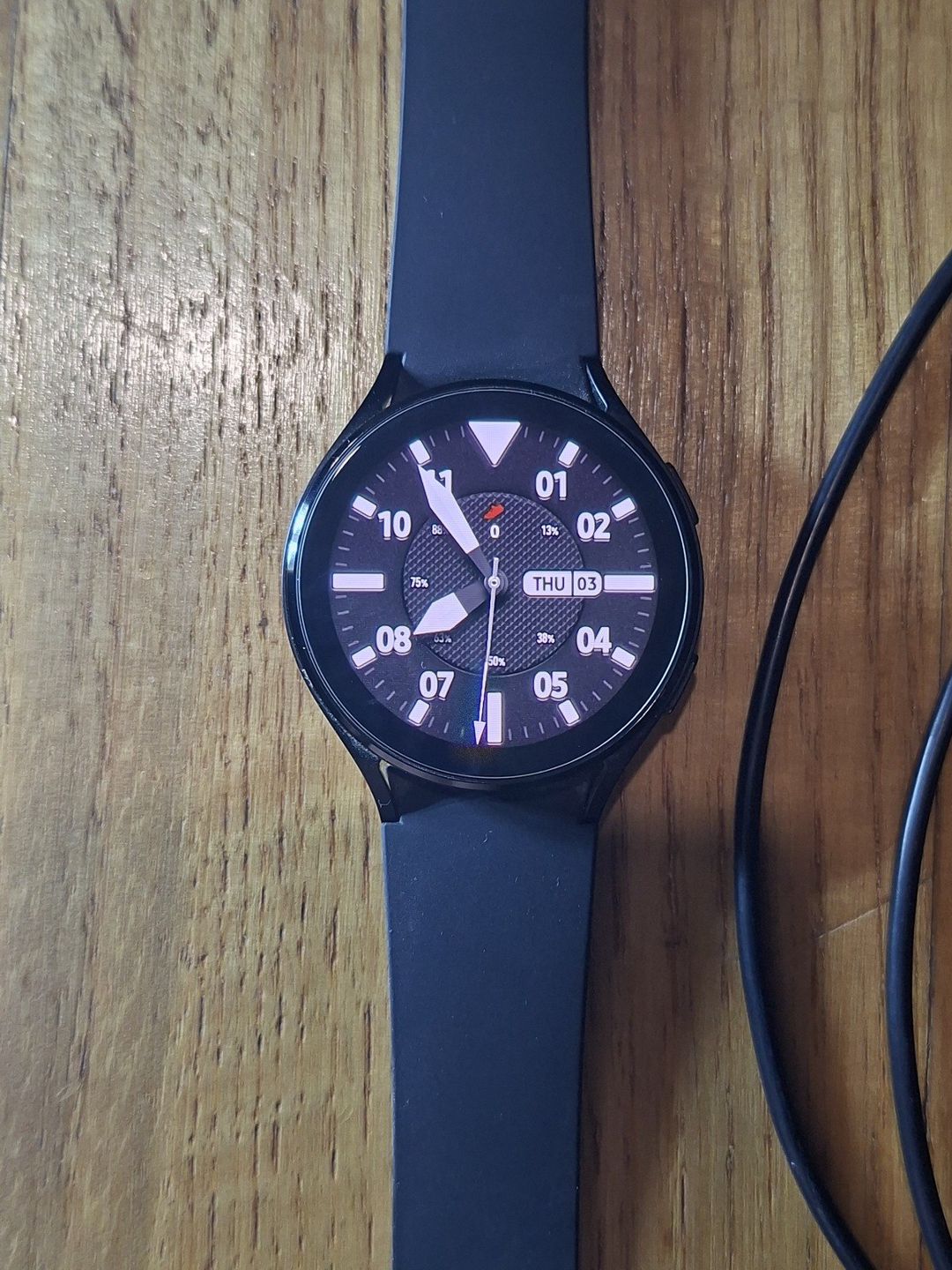 Samsung Galaxy Watch 4 Black 44mm — Ağıllı saatlar və biləkliklər, Bakı (2)